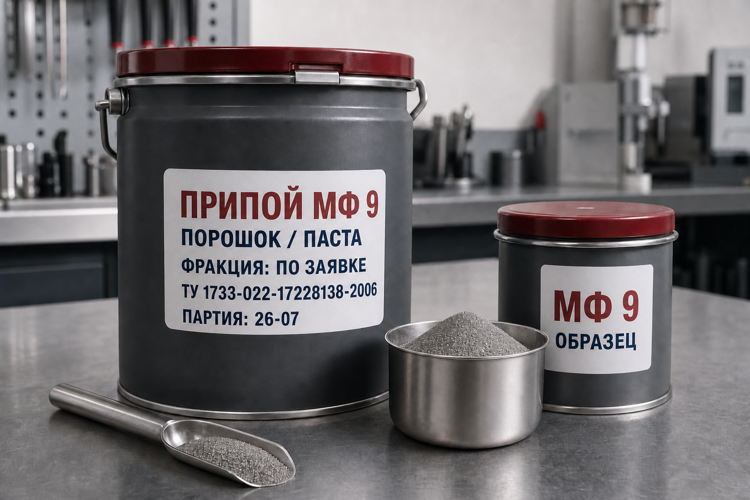 Припой МФ 9, порошок или паста